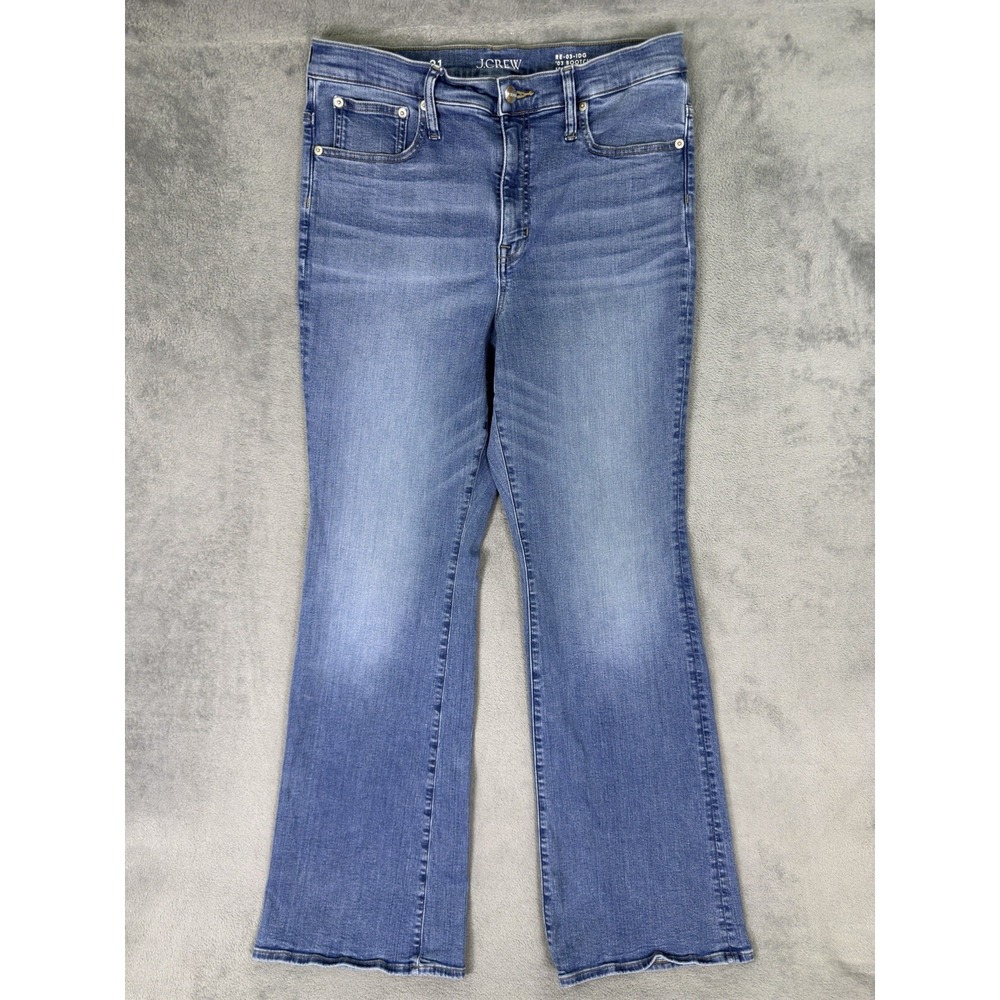 J Crew Jeans Womens 31 Blue Medium Wash Denim Bootcut High Rise Re-Imagined